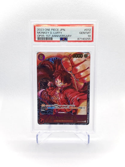 Monkey D. Luffy #012 OP05 - 1st Anniversary PSA10