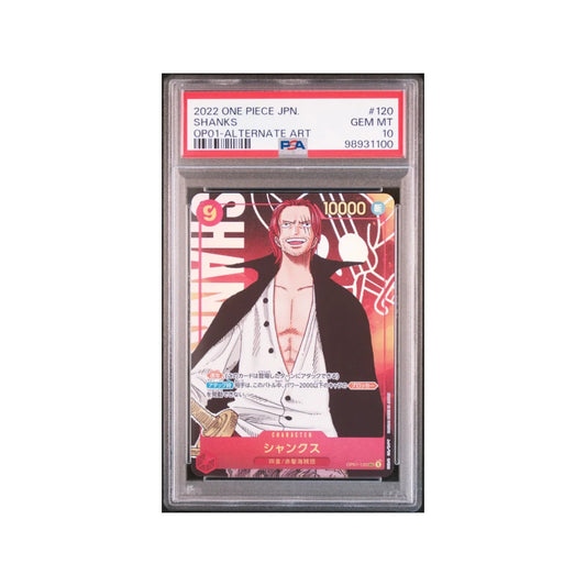 Shanks #120 OP01 - Alternate Art PSA10